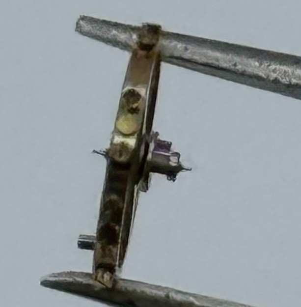Bulova 5 AD Balance Wheel Complete And Spring Renata 624 Watch Movement Parts