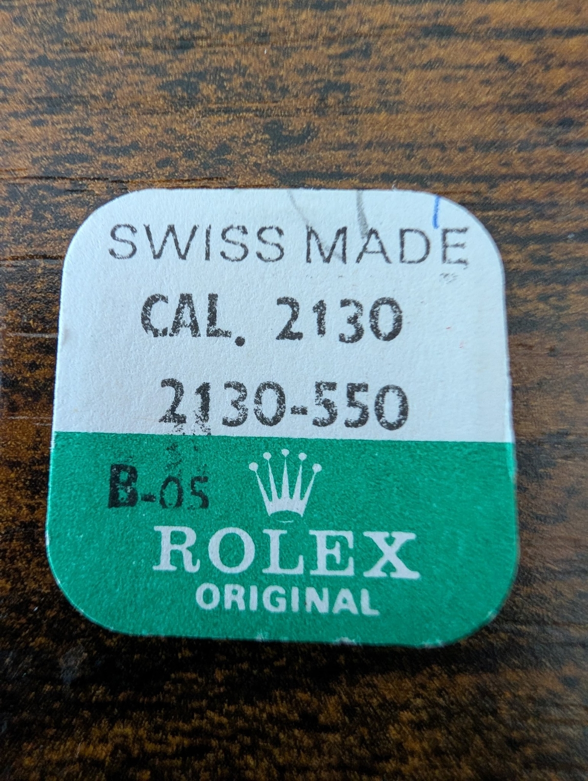 ROLEX- PINION FOR OSCILLATING WEIGHT – FACTORY SEALED-CAL 2130 PART 2130-550