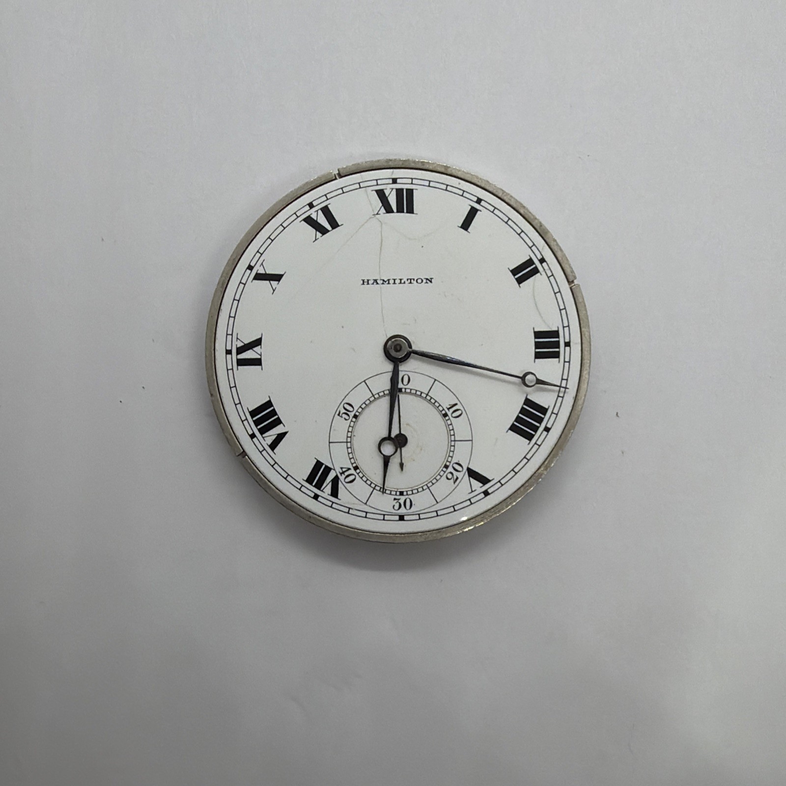 Vintage Hamilton Grade 910 12s 17J OF Pocket Watch Movement 589