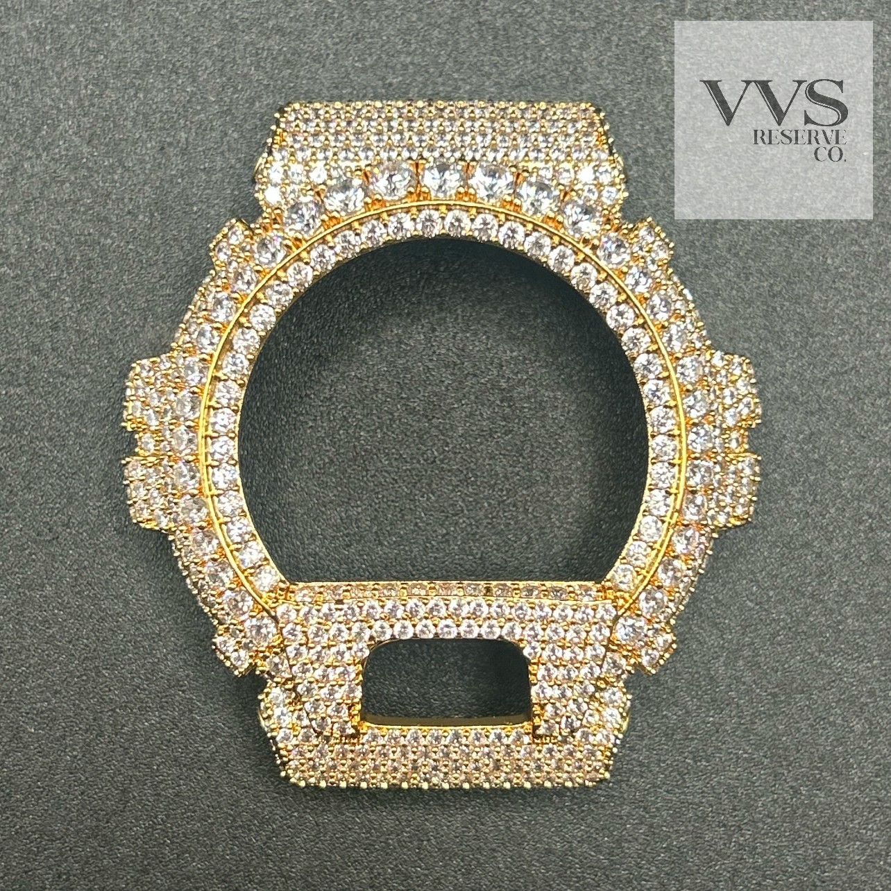 5A CUBIC ZIRCONIA Iced BEZEL Kit For DW6900 Watch – BEZEL ONLY