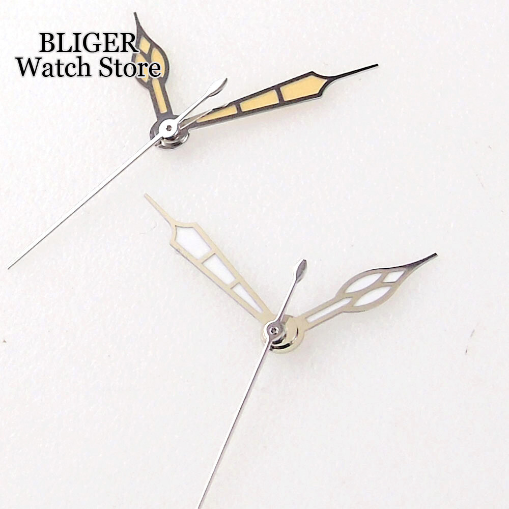 New Luminous Silver Yellow Watch Hand for NH35A NH36A NH70 NH72 NH38 Watch Parts