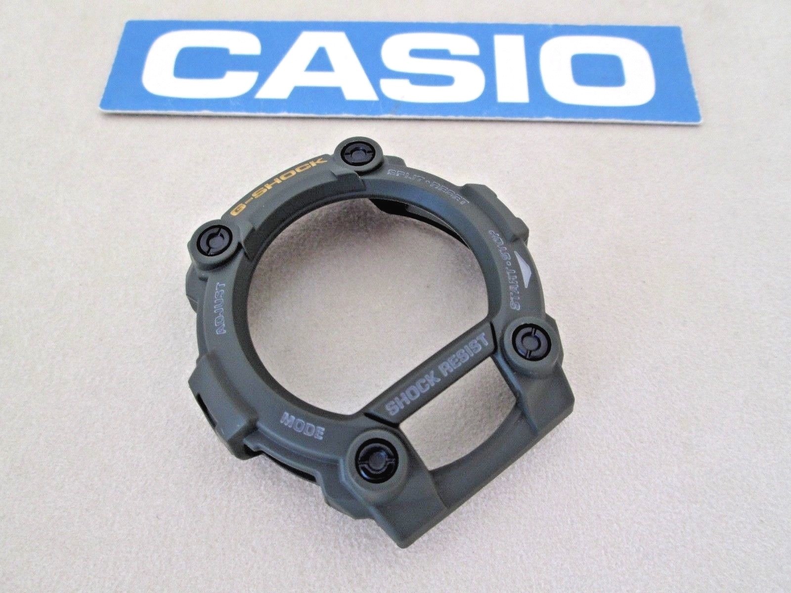 Genuine Casio G-Shock G7900 green resin watch bezel and screws GW7900 GW7900B