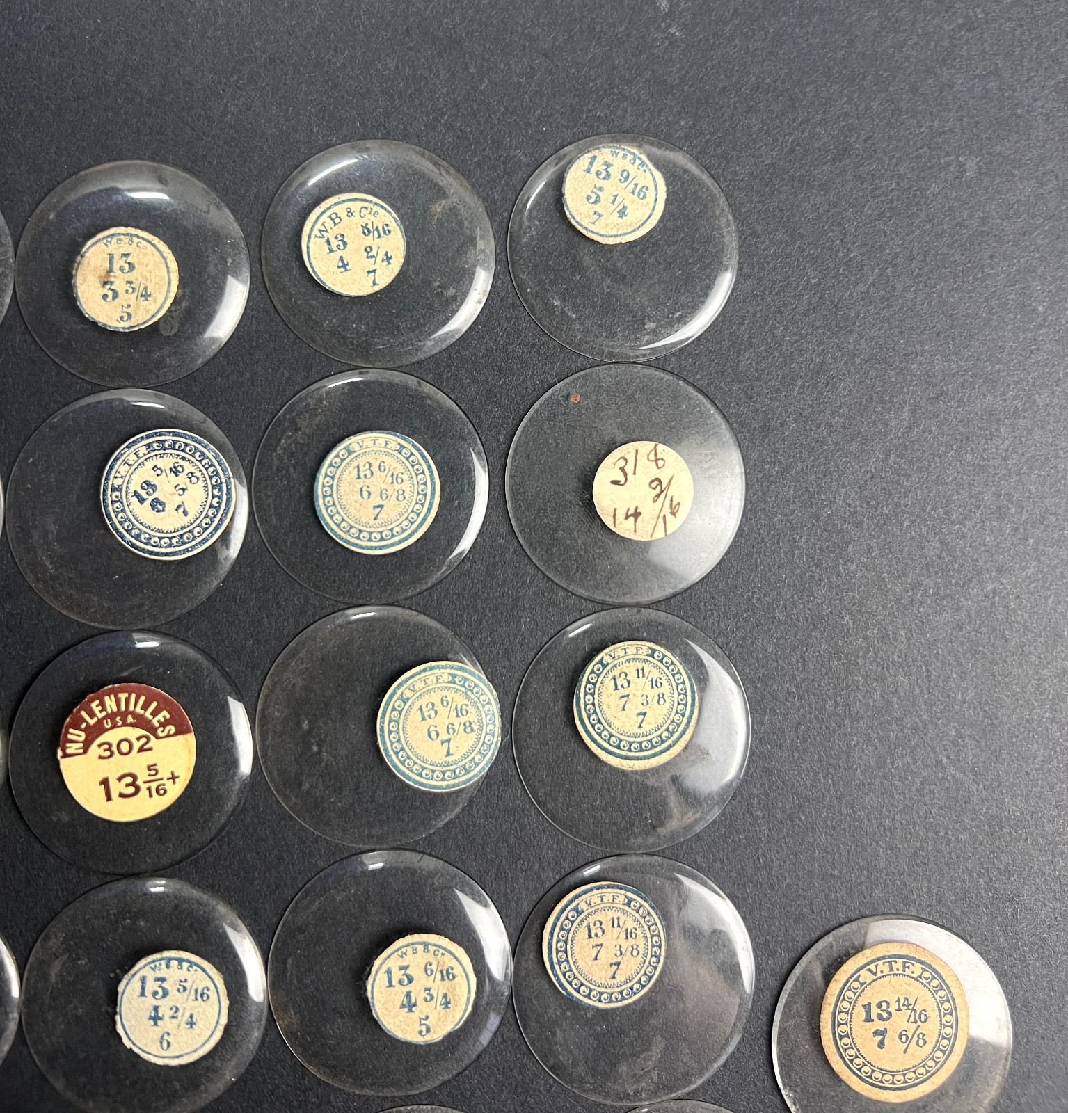 LOT OF 50 GLASS POCKET WATCH CRYSTALS SIZE 13 REPLACEMENT PARTS