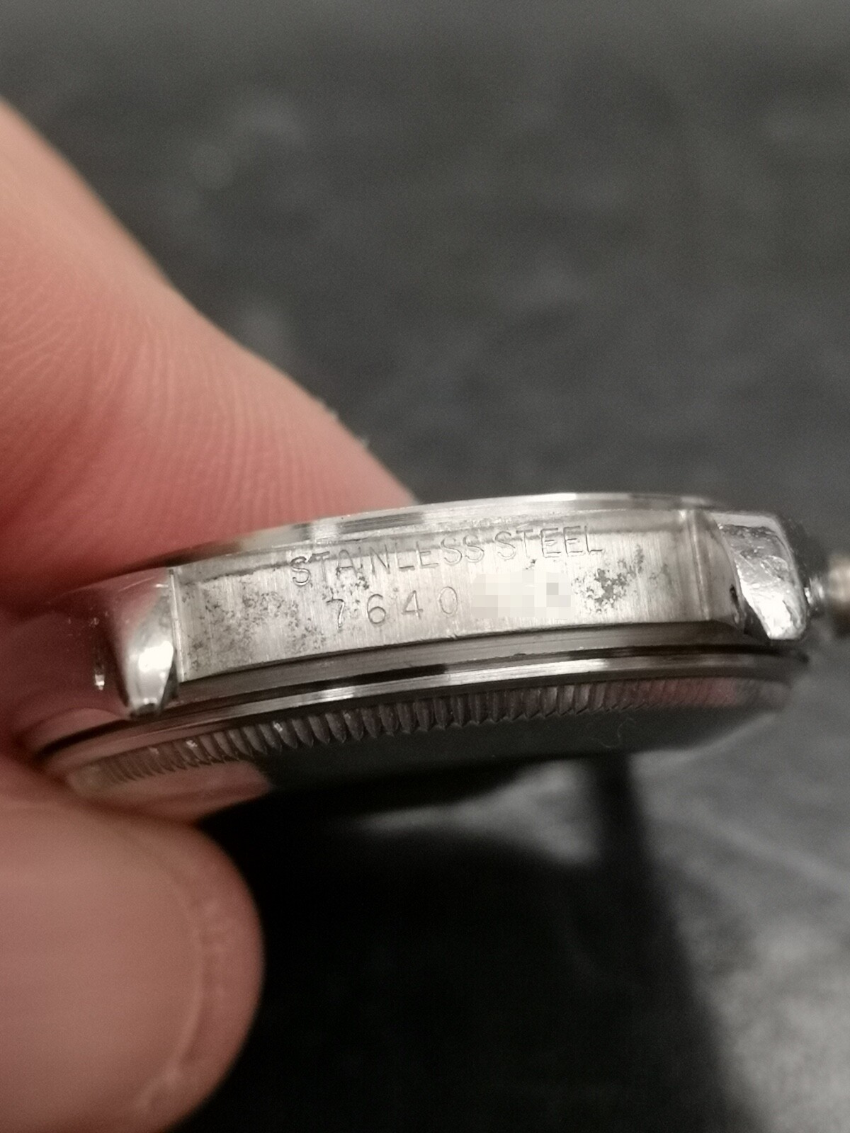 CROWN TUBE CASEBACK FOR ROLEX DATE 15010 – CASE, CASEBACK, CROWN TUBE