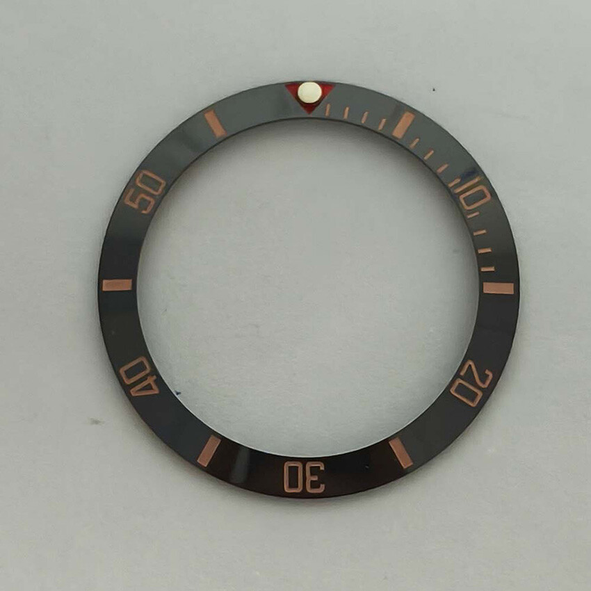 38MM 30.5MM SUB Bezel Beveled Ring Red Triangle Ceramic Bezel Watch Accessories