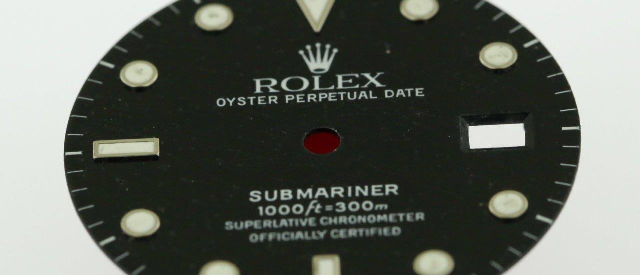 Vintage Men’s Rolex Submariner Date 40mm Black Gilt Dial 16800 16610 S/S #D43