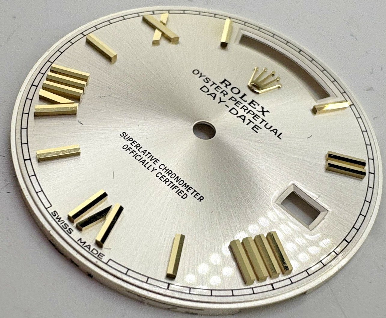 Rolex Day-Date 40mm Silver Two Tone Roman Dial 228238