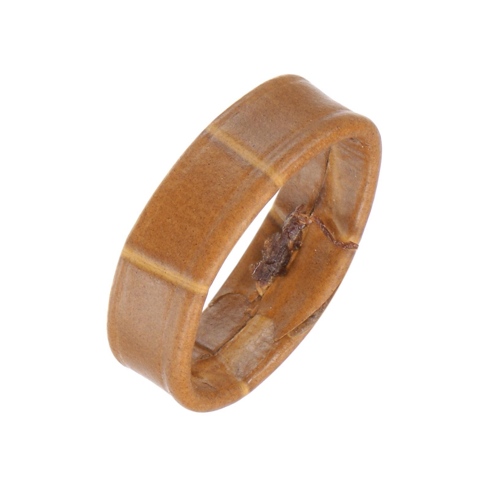 4 Pcs PU Leather Loops Retaining Ring for 16mm Width Watch Band, Brown