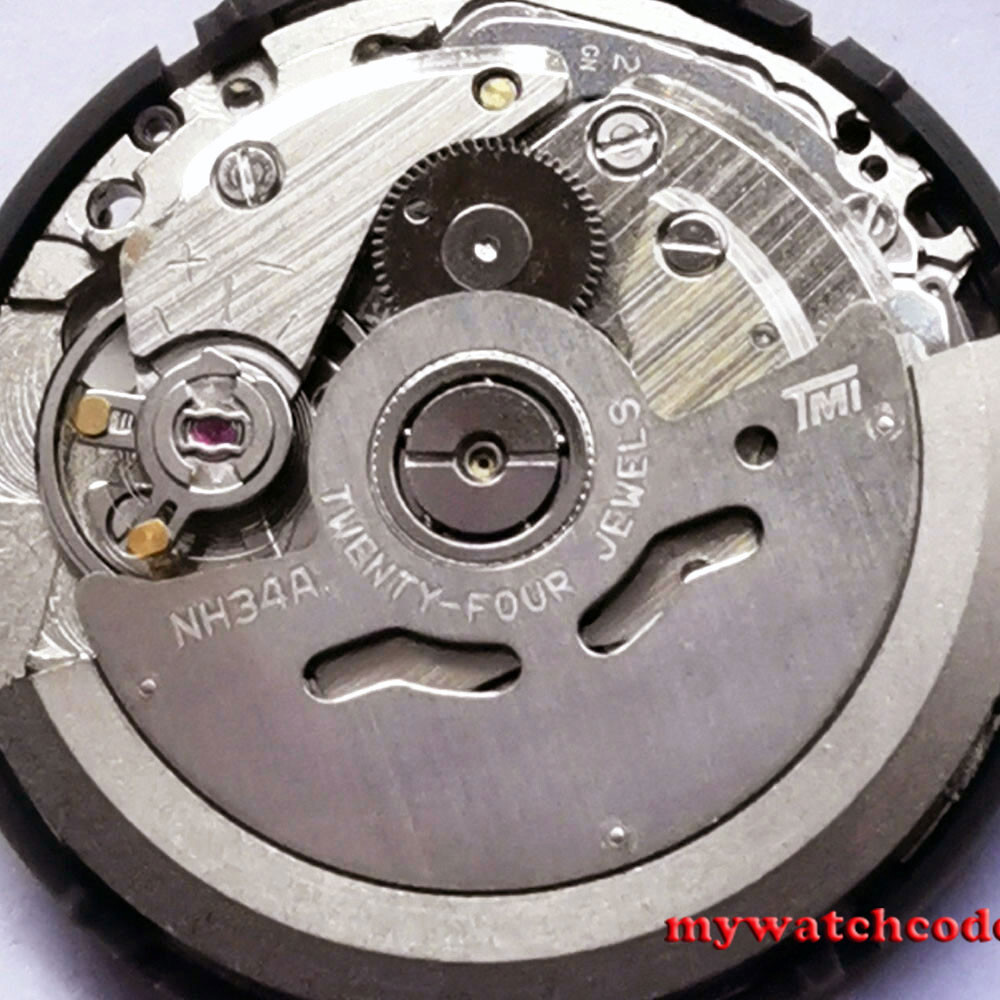 24 Jewels Automatic TMI NH34A GMT Date New Mechanical Movement