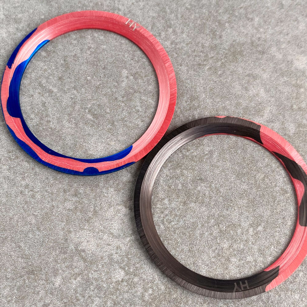 38mm Black Red Blue Ceramic Bezel Insert For 40mm SUB SKX 007 Mens Watch Bezel