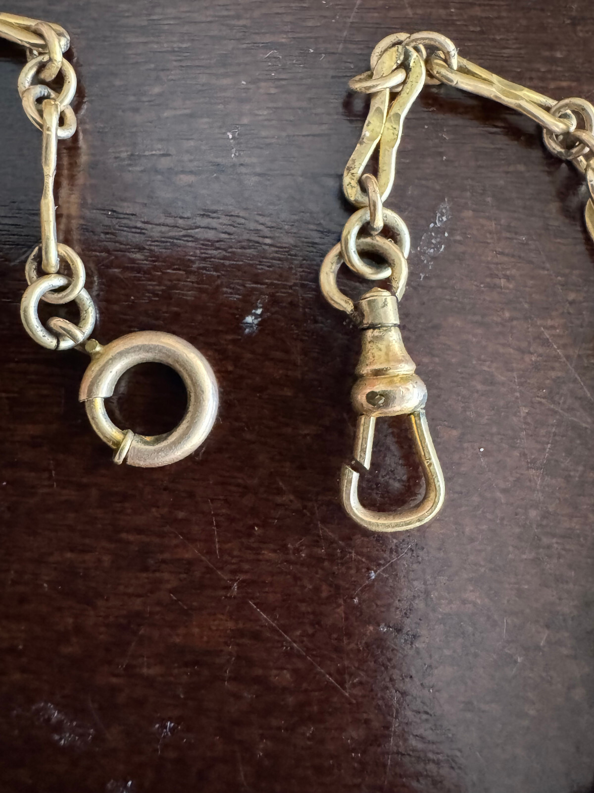 NICE VINTAGE 13 INCH POCKET WATCH CHAIN 1/20TH 12K YELLOW GOLD FILLED