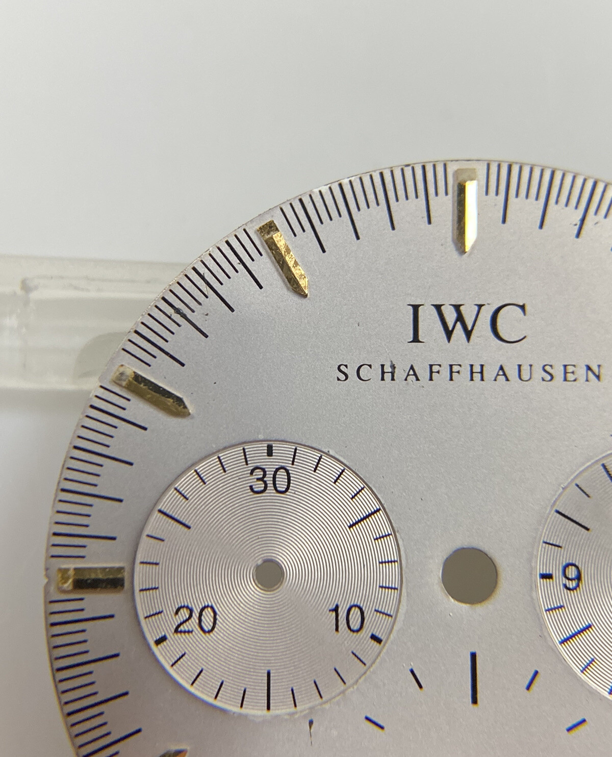 Original IWC Schaffhausen GST Chronograph 3727-03 Silver/Gold 27mm Dial