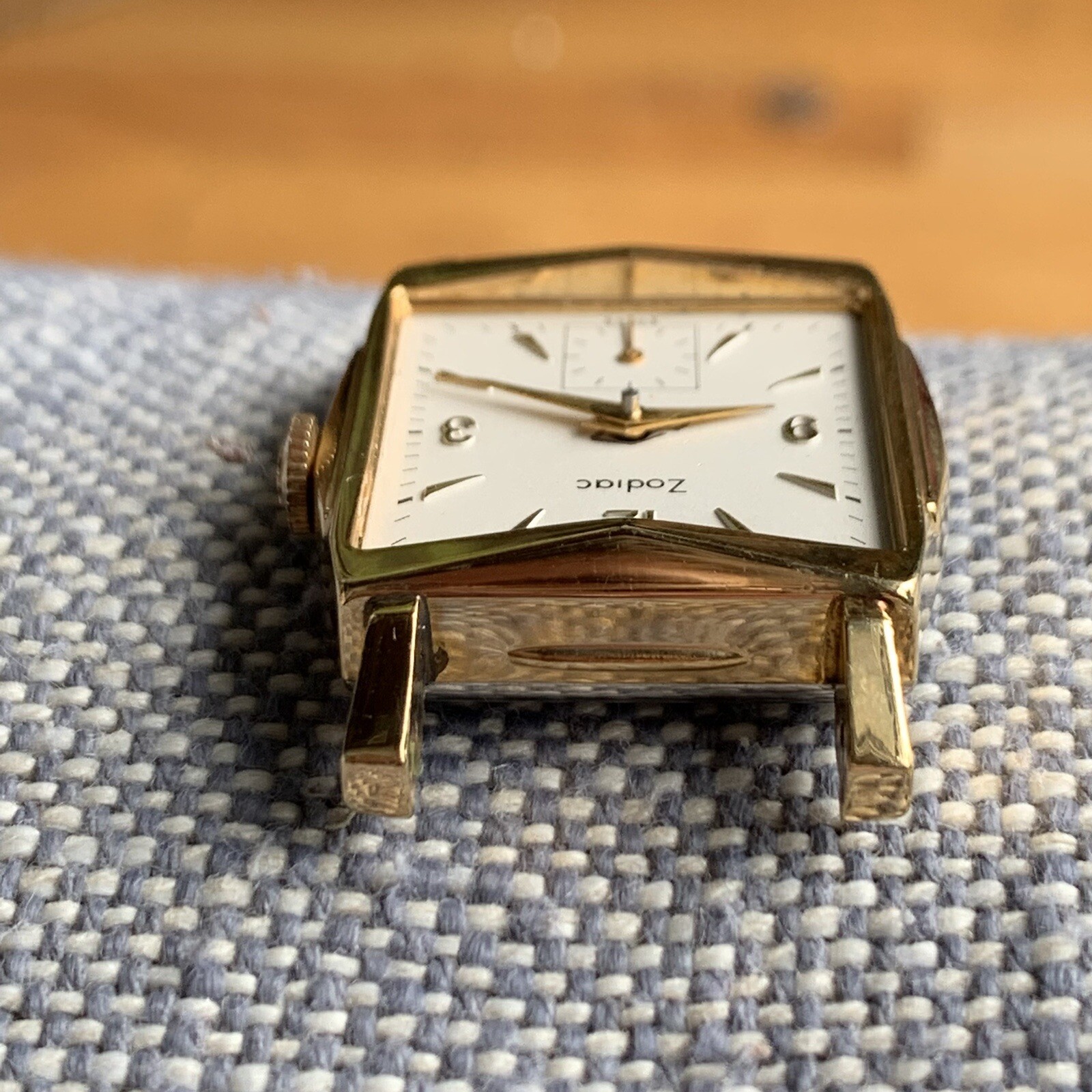 Vintage NOS Zodiac Salesman Sample Art Deco #2 Watch 10K Rolled Gold Plate PARTS