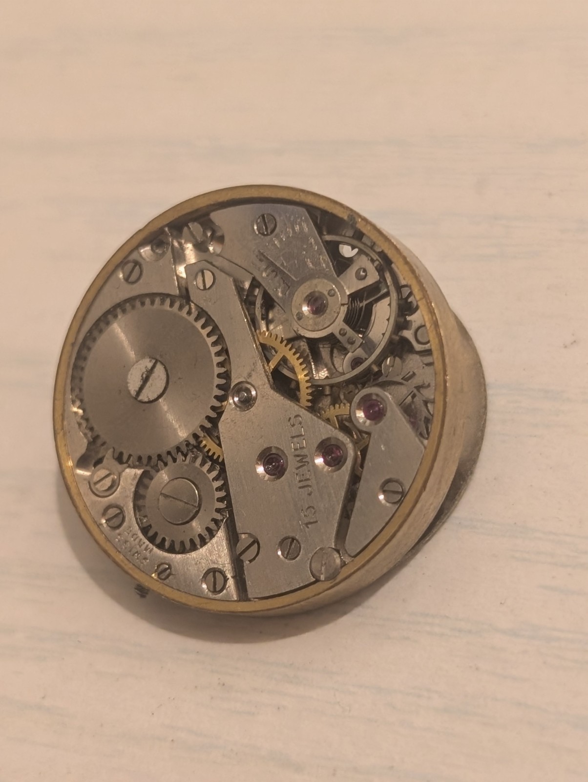 Vintage AS 984 Mechanical Watch Movement (Runs But Untested)