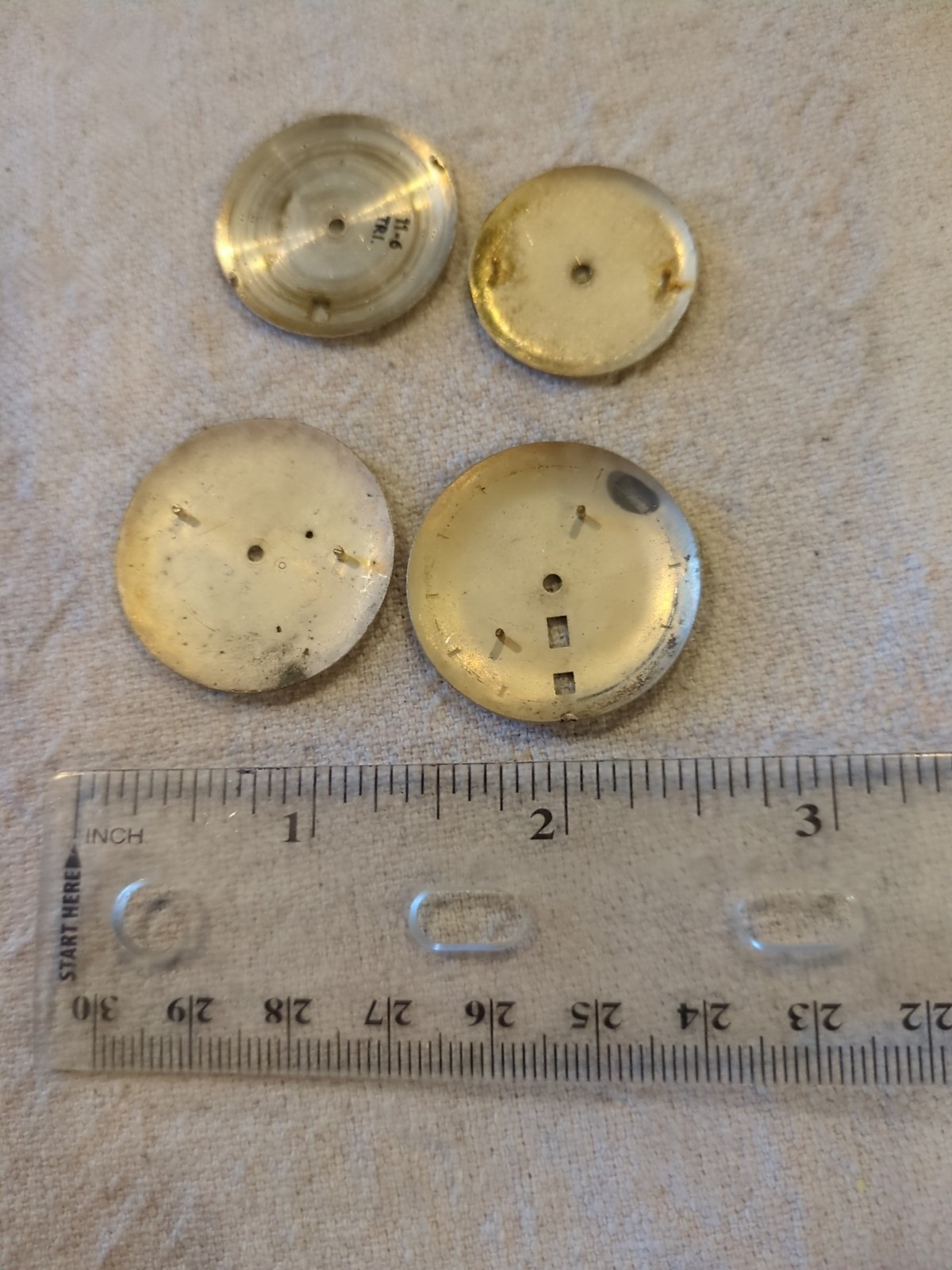 Lot of 55 Watch/Pocket Watch Dials. Wakmann, Bulova Accurton, Waltham, Sportsman