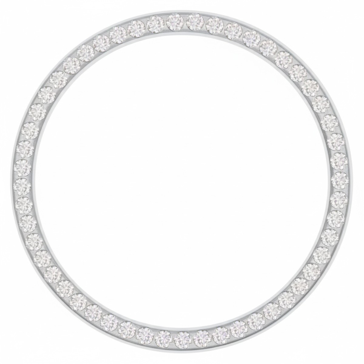 MENS 1.30 BEAD SET LAB CREATED DIAMOND BEZEL FOR ROLEX 36MM DATEJUST, PRESIDENT
