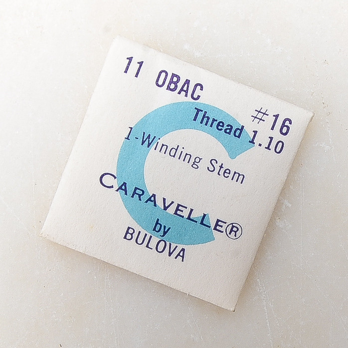 NOS Caravelle 11OBAC Stem #16 Watch Part New Old Stock Watchmakers