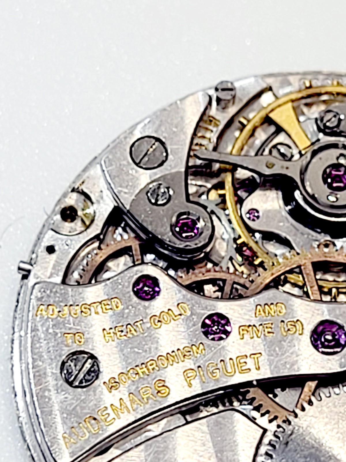 Genuine Audemars Piguet Cal 2001 Movement 18K Gold Witht Crown Hands For Parts