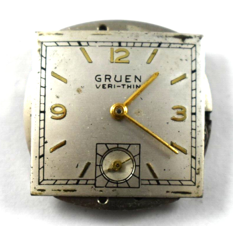 Vintage Gruen Manual Wind 17J 425 Wrist Watch Movement lot.a5