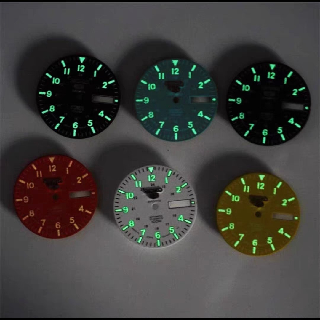 28.5mm C3 Green Luminous Watch Dial Face for NH36A Automatic Mechanical Movement
