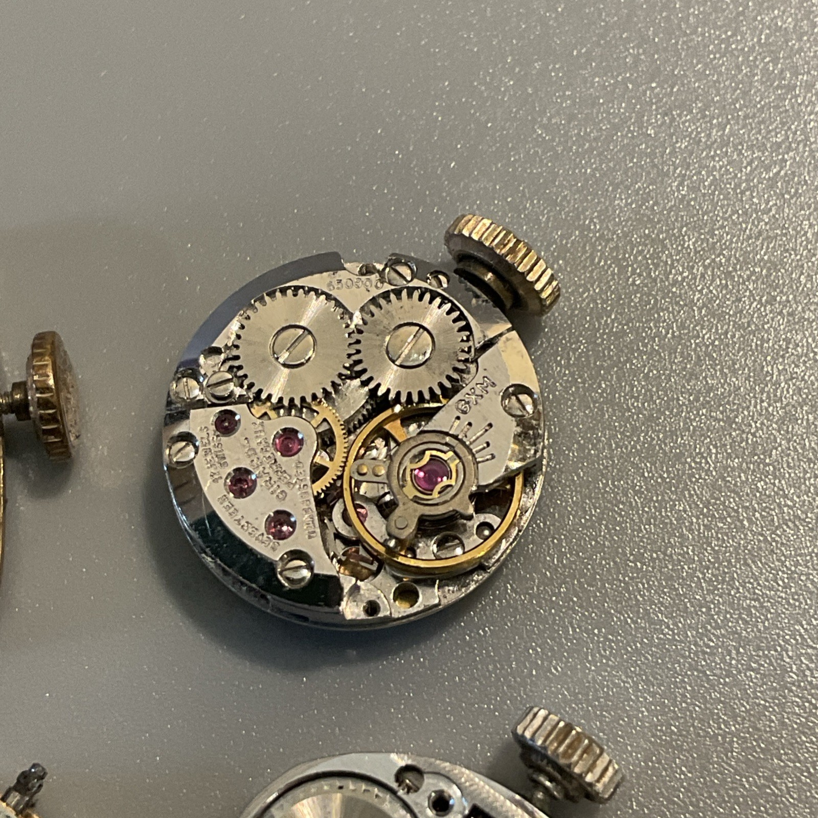 Lot 4 Vintage Girard Perregaux Quartz Wind Up Mechanical Watch Movement Ladies