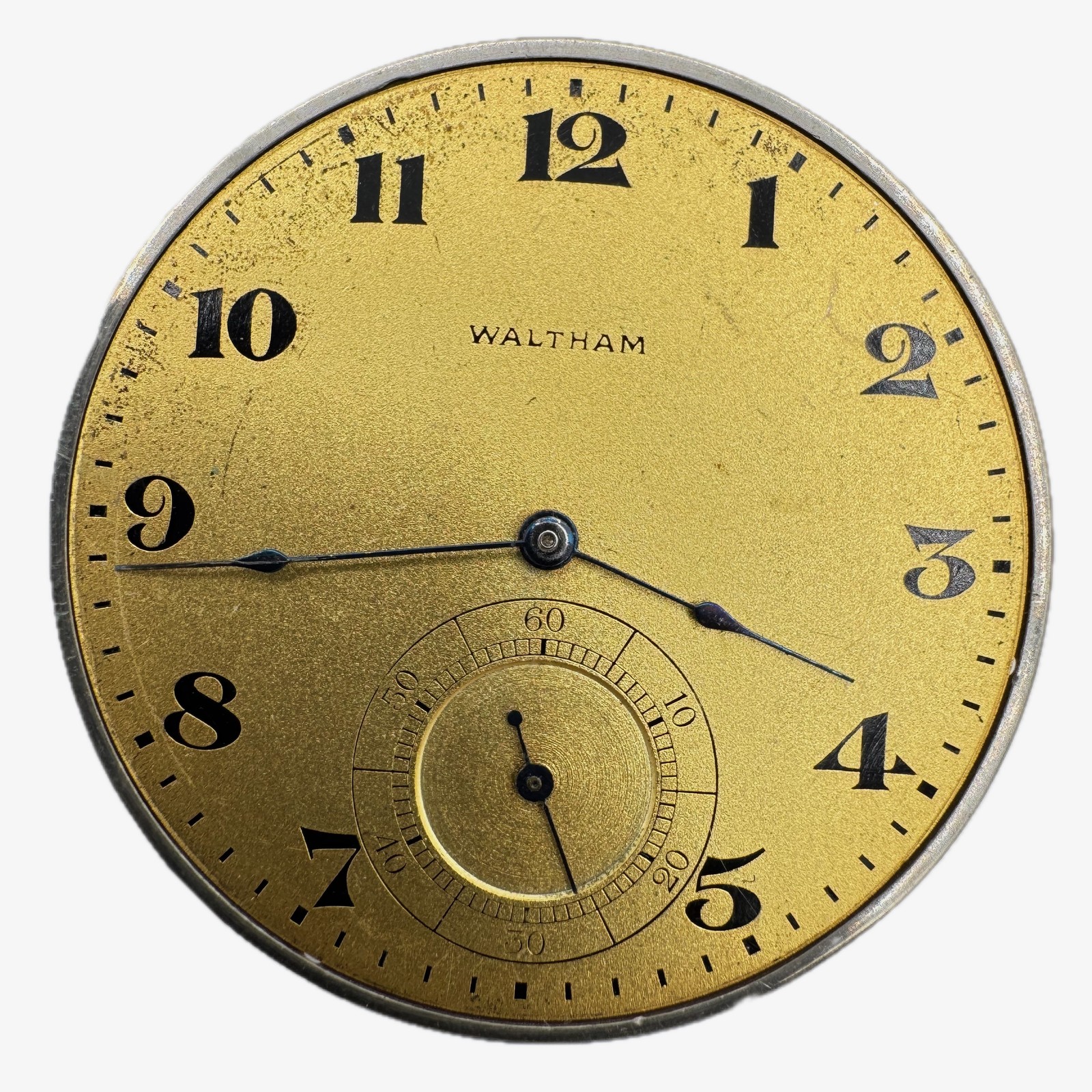 Antique 12s 1914 Waltham Equity 7J Mechanical Pocket Watch Openface Movement USA