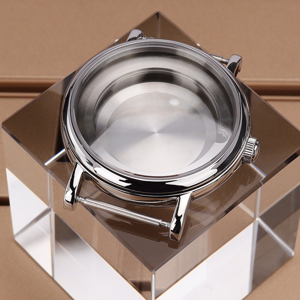 For Eta 2824 PT5000 Movement 40mm Polished Watch Case 316L Stainless Steel 10ATM
