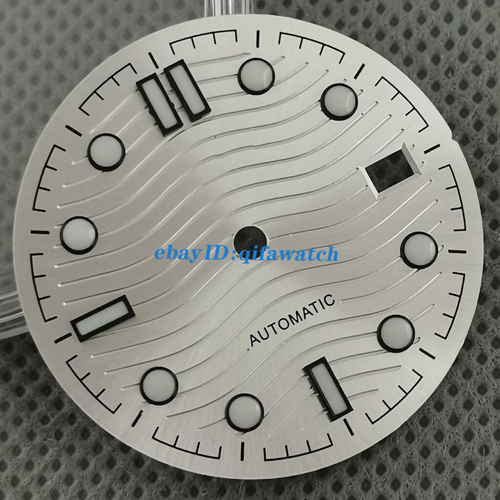 31mm Black Blue Green Watch Dial Fit NH35 NH36 Automatic Movement
