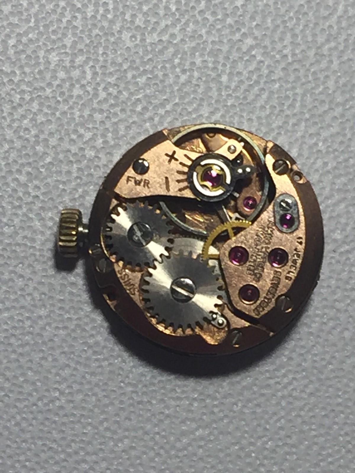 Antique Wakmann Wrist Watch Movement Steampunk 17 Jewels Swiss Amko Watch Co