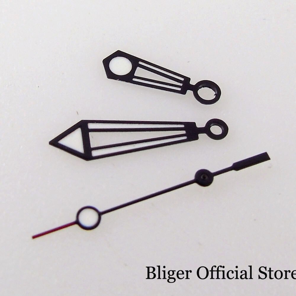 BLIGER 007 fit NH35A MIYOTA 8215 821A DG MINGZHU 2813 31mm Black Watch Dial