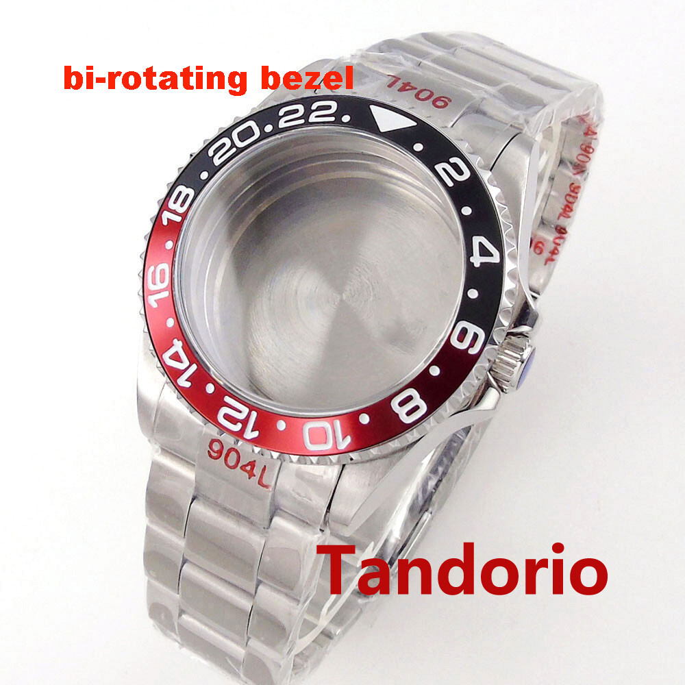200M Diver Sapphire Glass 40mm Watch Case Bidirectionally Bezel Fit NH35A PT5000