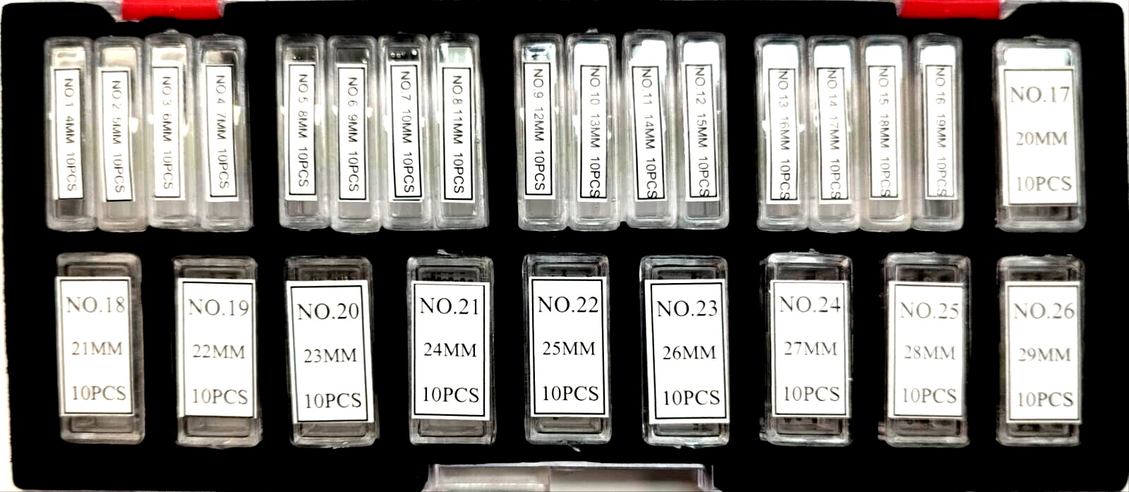 Assortment of Open End Pins For Watch Bracelet, Diameter 0.9mm,AB-617-0.9×2