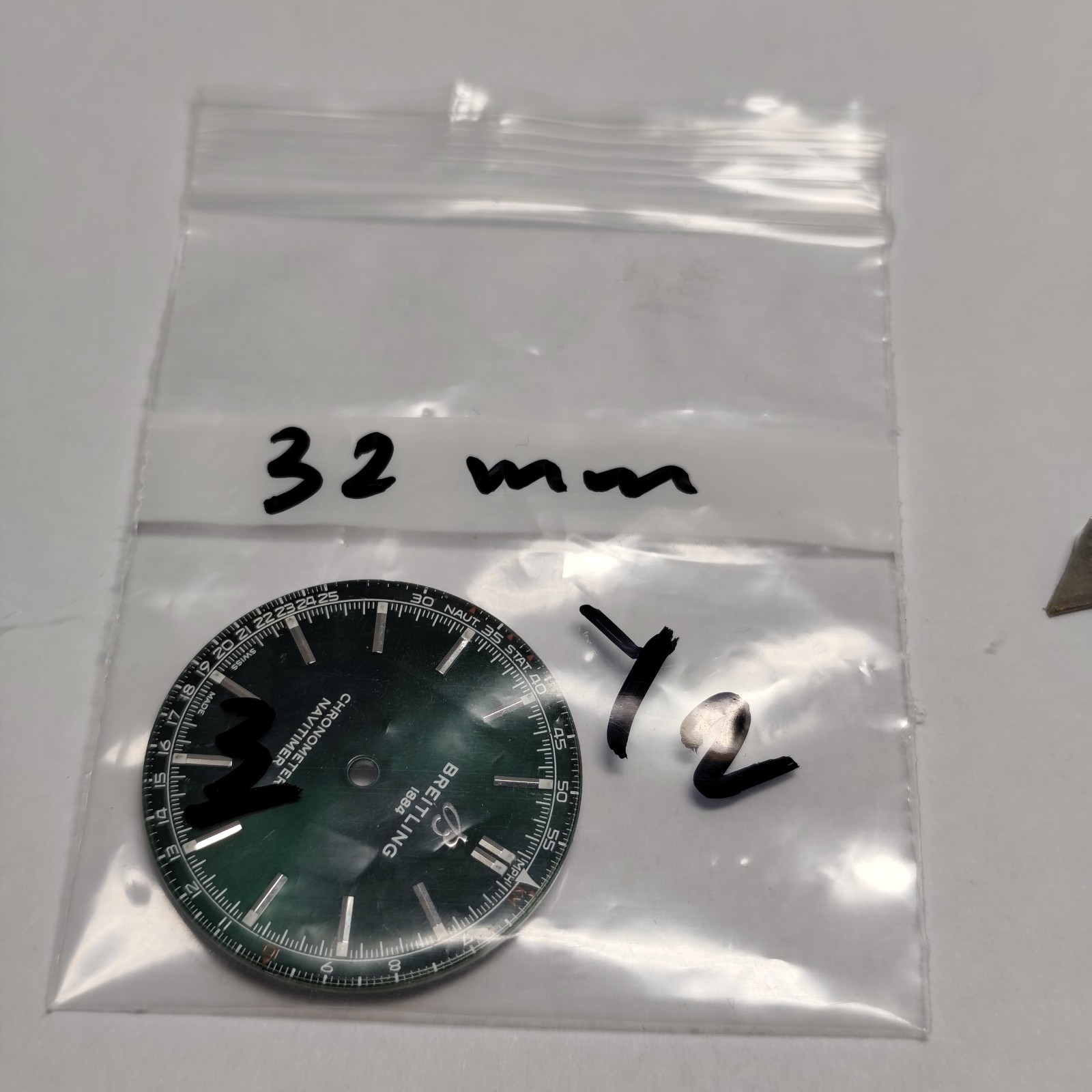 32 mm Breitling Watch Dail Swiss Made, PARTs Part REPAIRS #Y2