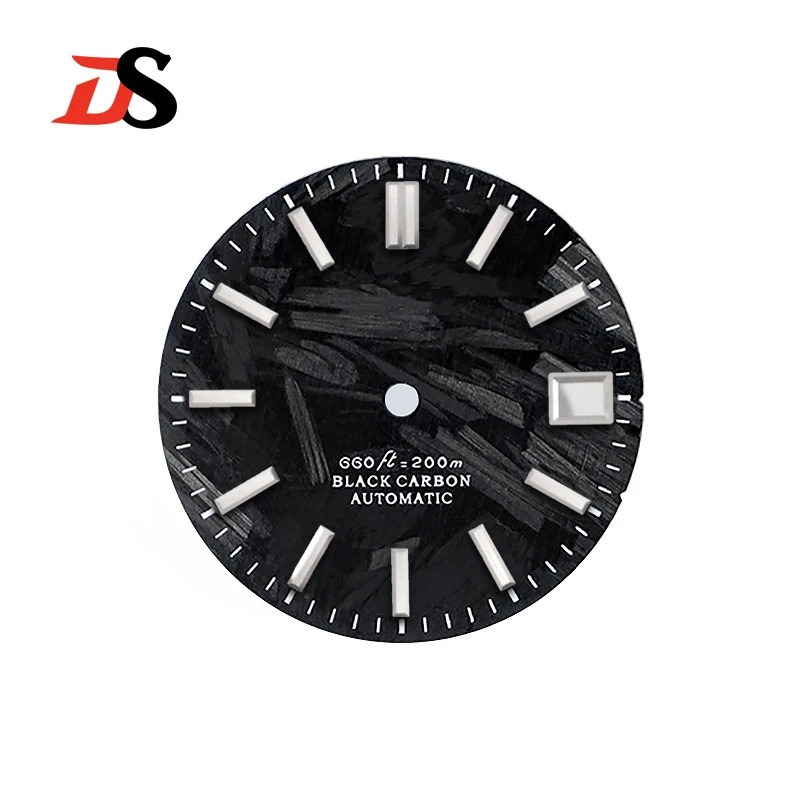 Carbon Fiber Dial 28.5MM No Lume Index High-quality NH35/NH34 Movement
