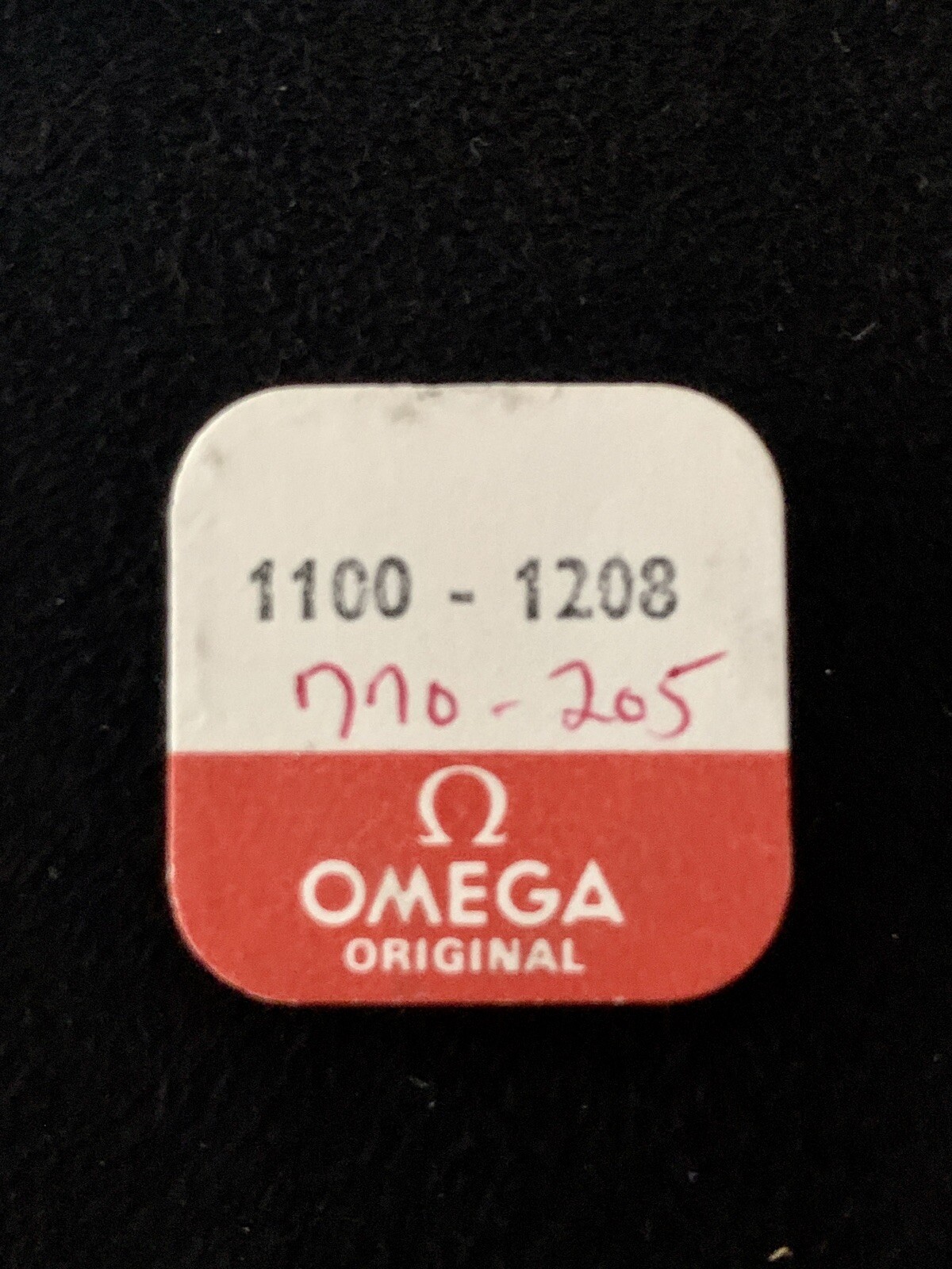 (1) One New Genuine Omega Mainspring Part # 1208 from Watchmaker’s Parts Stock