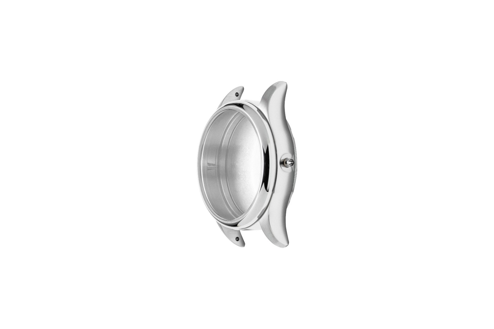 31.5mm glass back cover waterproof ring Silver Watch Case for 2015 Movement