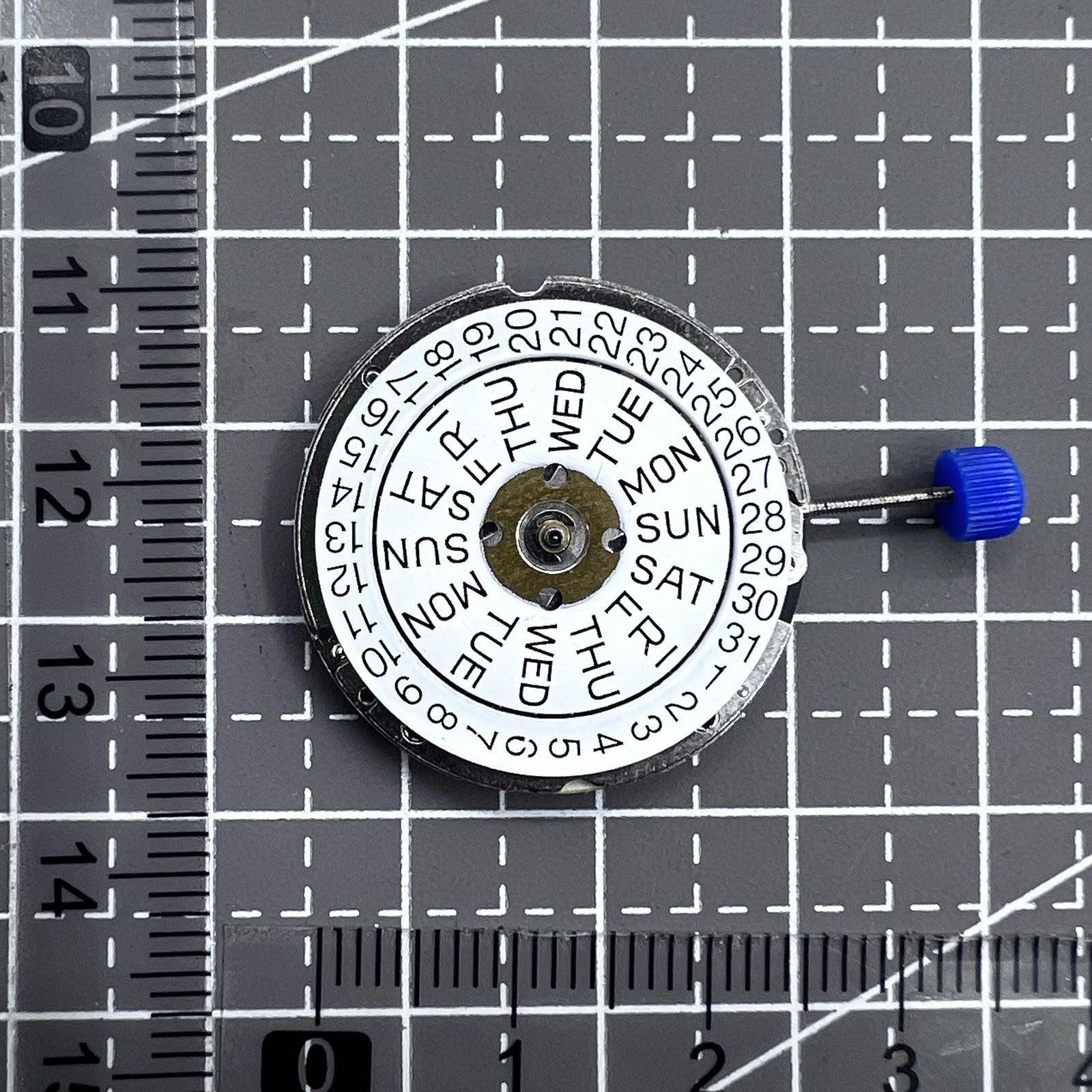 Swiss ISA 1198 Quartz Movement 3 Hands English Disk Day Date