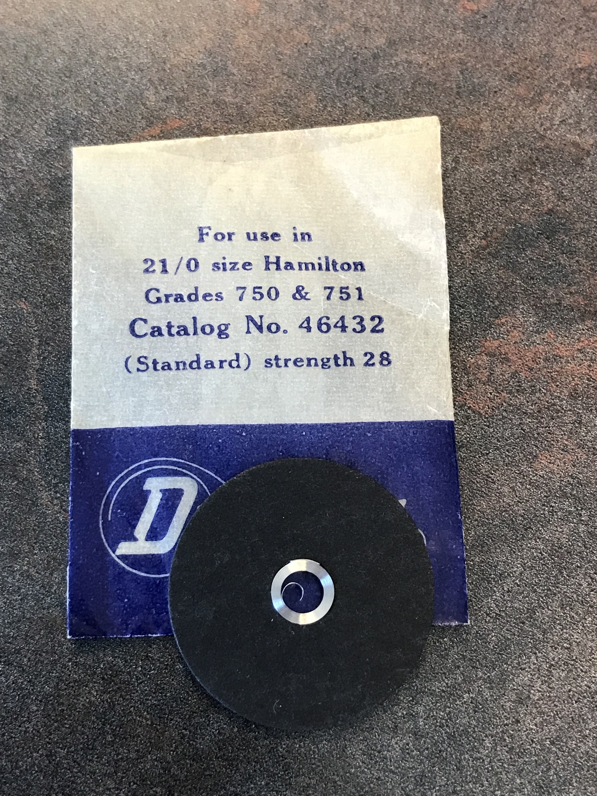 Hamilton Factory Dynavar Mainspring for 21/0s Hamilton Grades 750, 751, 756, 757