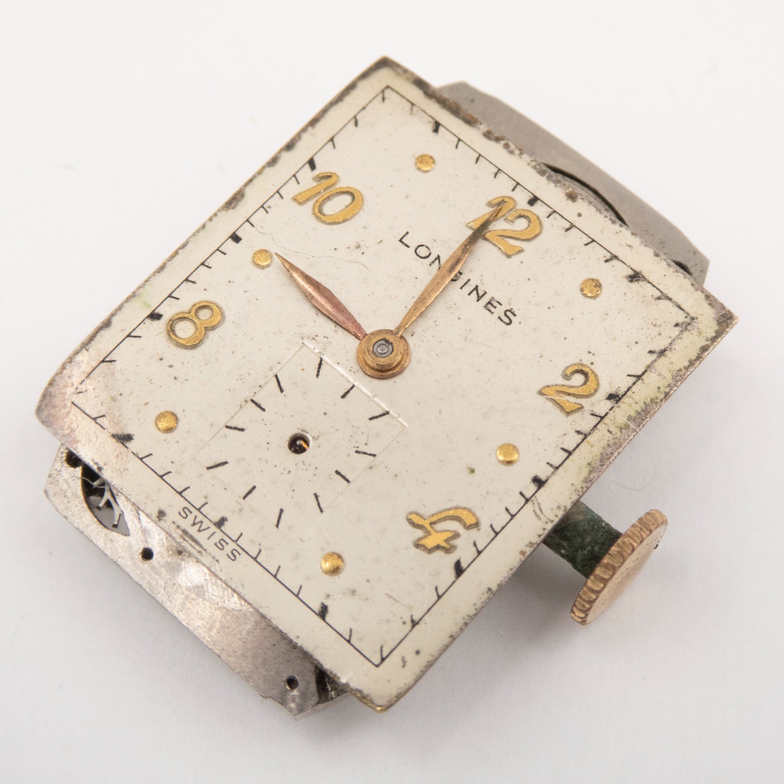 Vintage Longines Caliber 9L 17-Jewel Wristwatch Movement, Runs