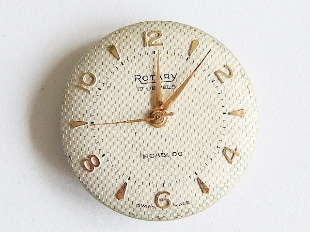 Peseux 350 ‘Rotary’ 17 jewel watch movement, ticking. Spares or repair