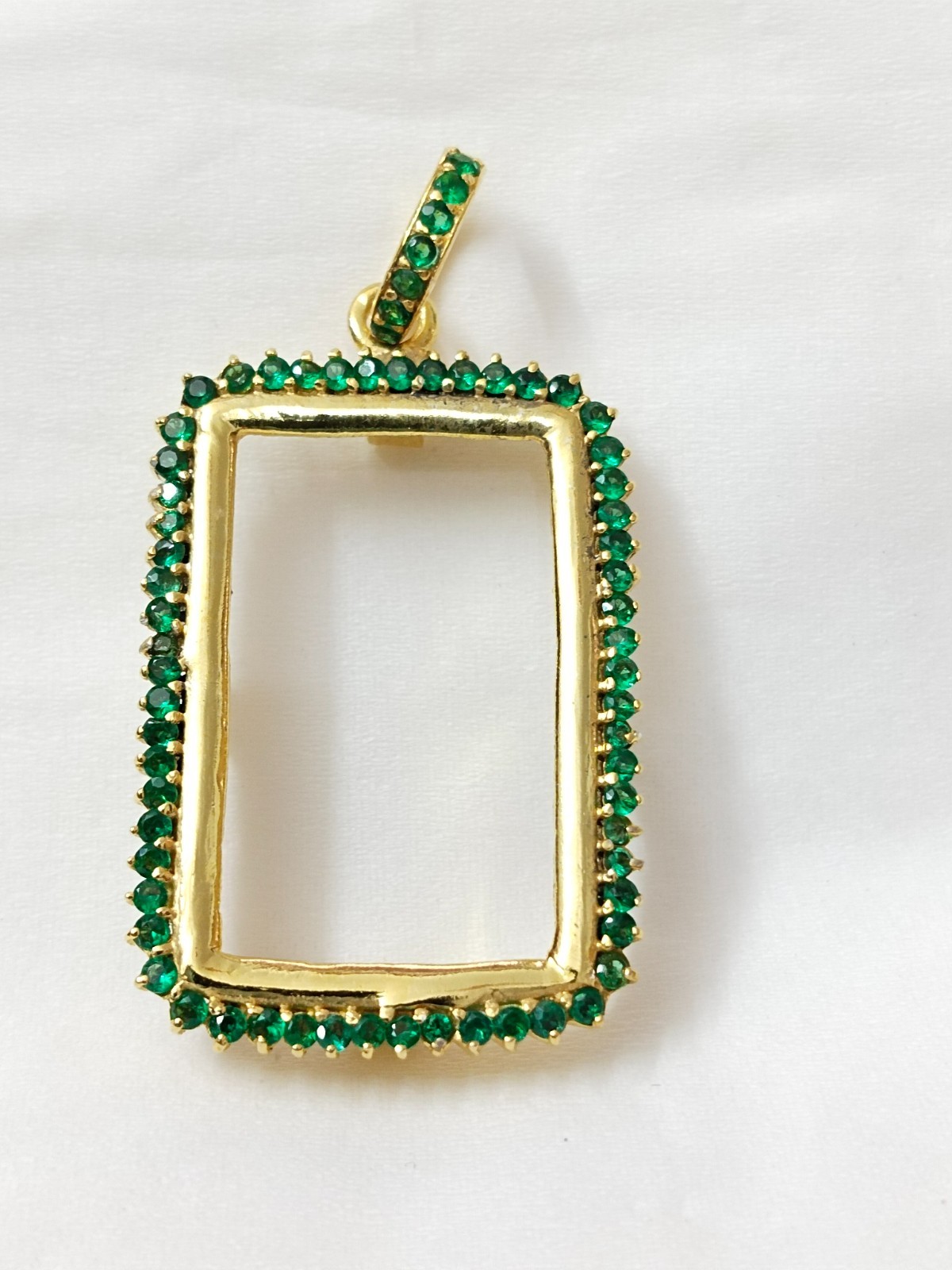 925 Sterling Silver Round Bezel Pendant Blank: Coin Connector Setting