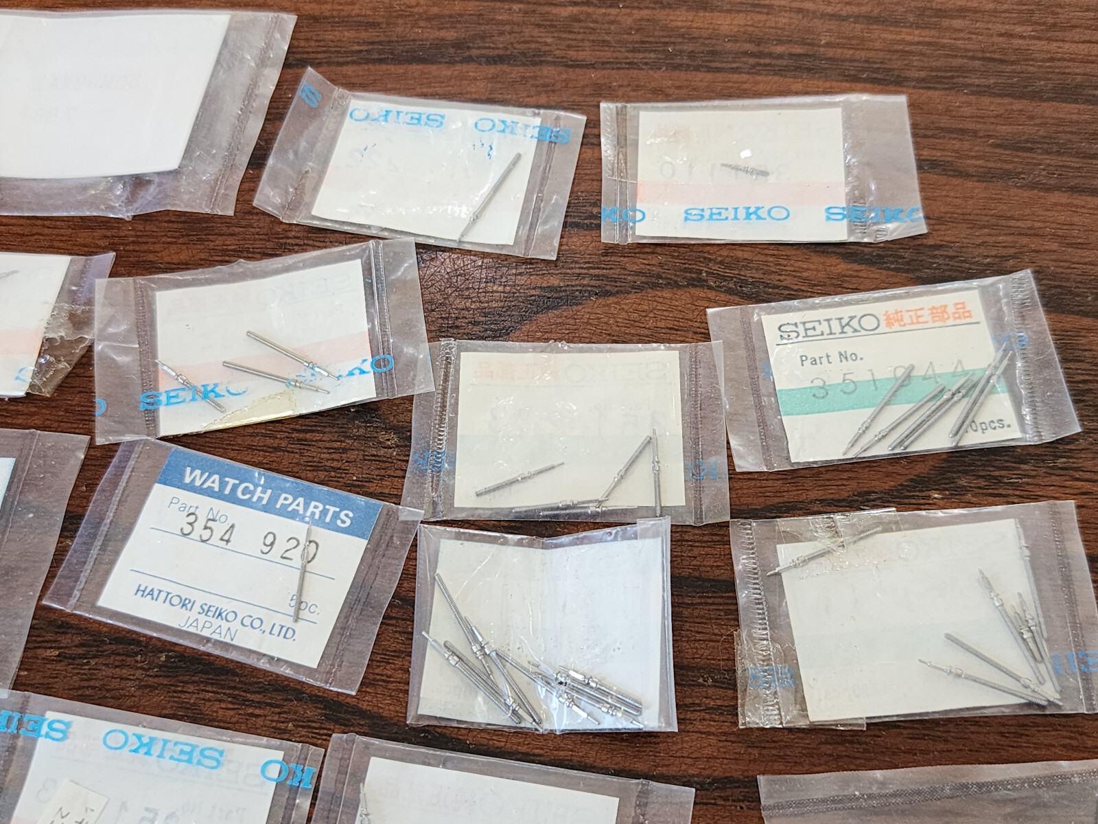 Large Assorted Seiko stem 351 354 Lot Watchmaker Unsorted 1970 1980 1990