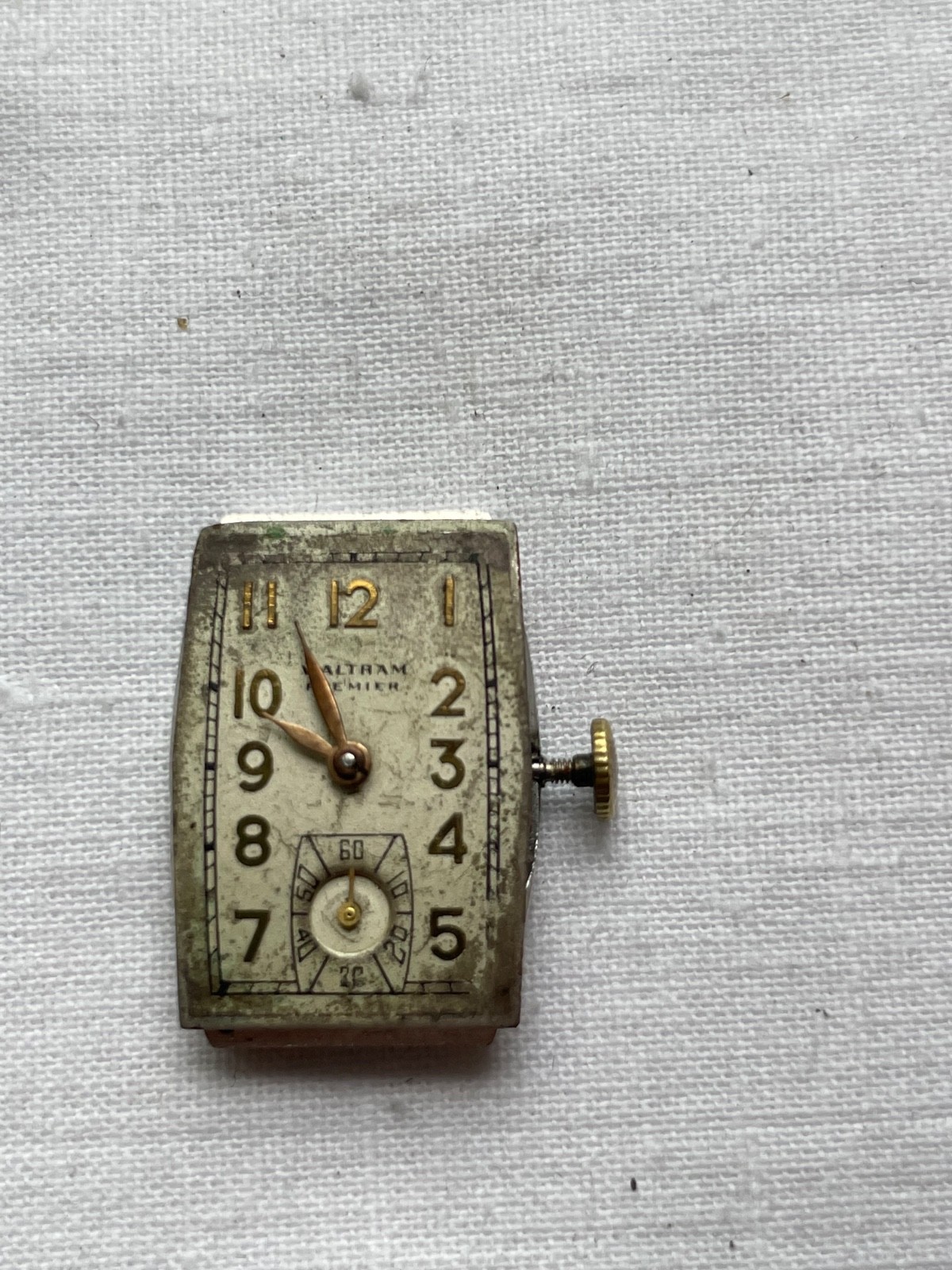 Waltham Premier 750 – movement for mens watch AS IS, lot 2605