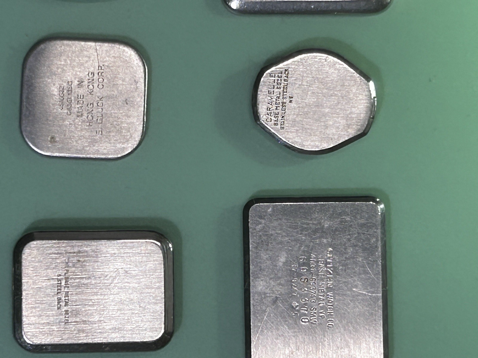 Watch Case Backs – Total of 12 – Various Brands – 1 Lot – 15.2mm – 25.4mm