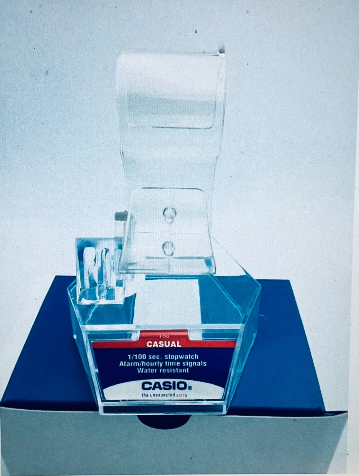 6 New Casio Display Watch Box-Blue Gift Box Watch Cradle OEM BOX Classic Ventage
