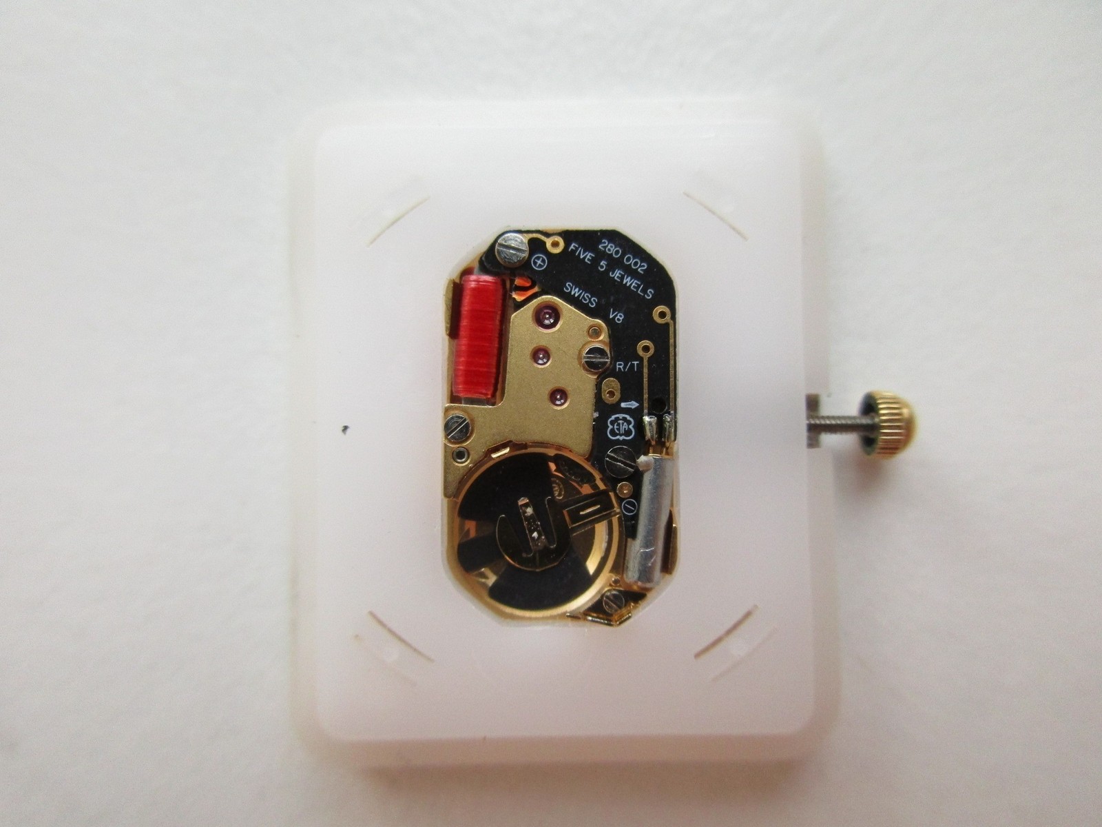 ETA cal. 280.002 Swiss quartz watch movement & dial – running