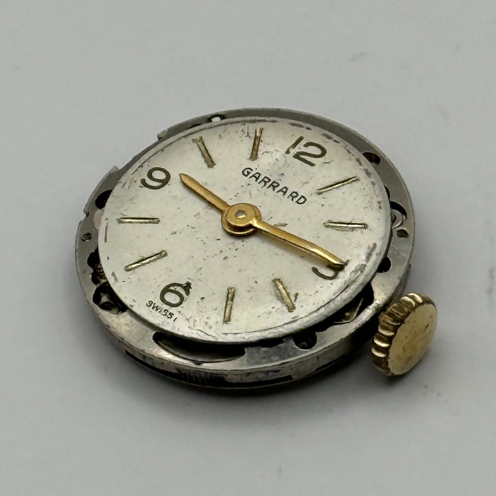 ETA 2510 Watch Movement Garrard 17 Jewels Ladies Manual Wind Vintage Parts 17.5m