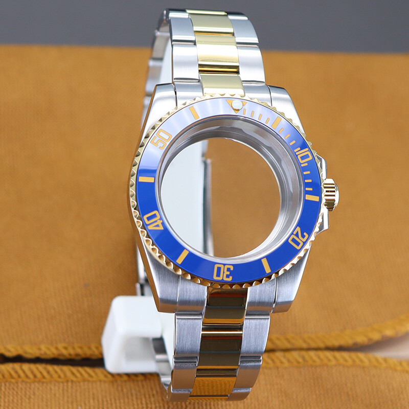 40mm diver Watch Cases 904 Strap Sapphire For Seiko Nh35 Nh36 nh38 Eta2824 8215