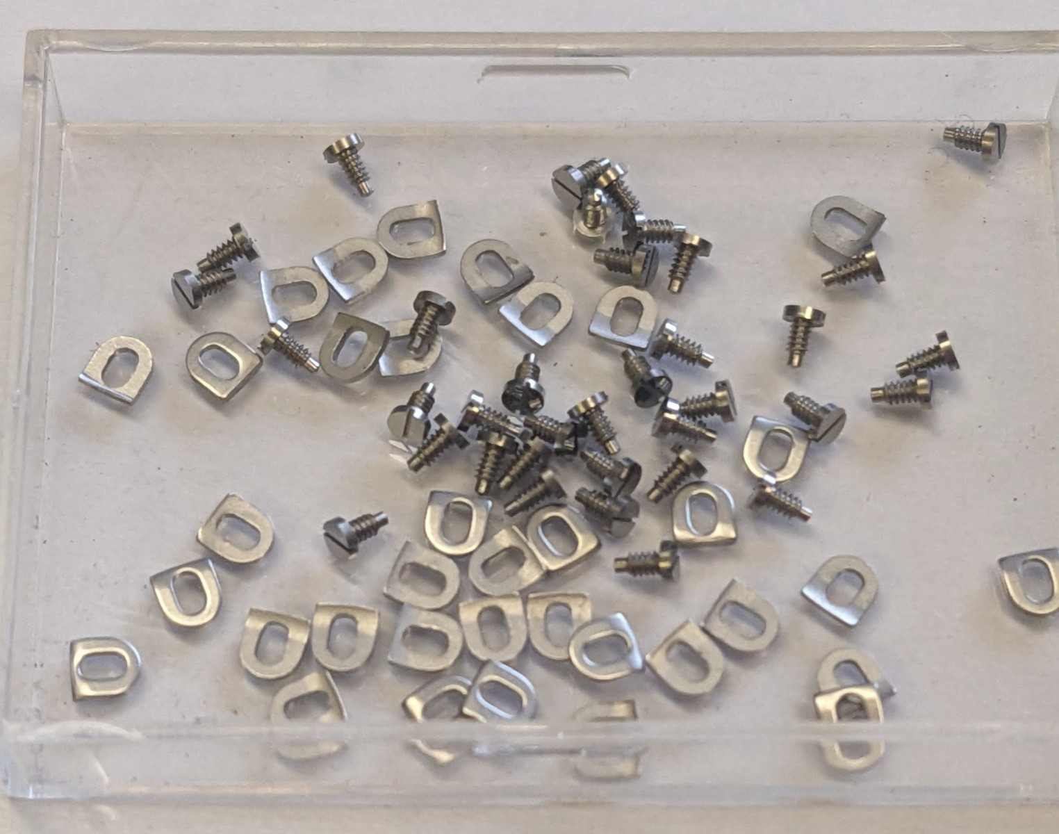 Felsa Caliber 690 screw + clamp asst of 72 pieces SWISS MADE x 1 asst