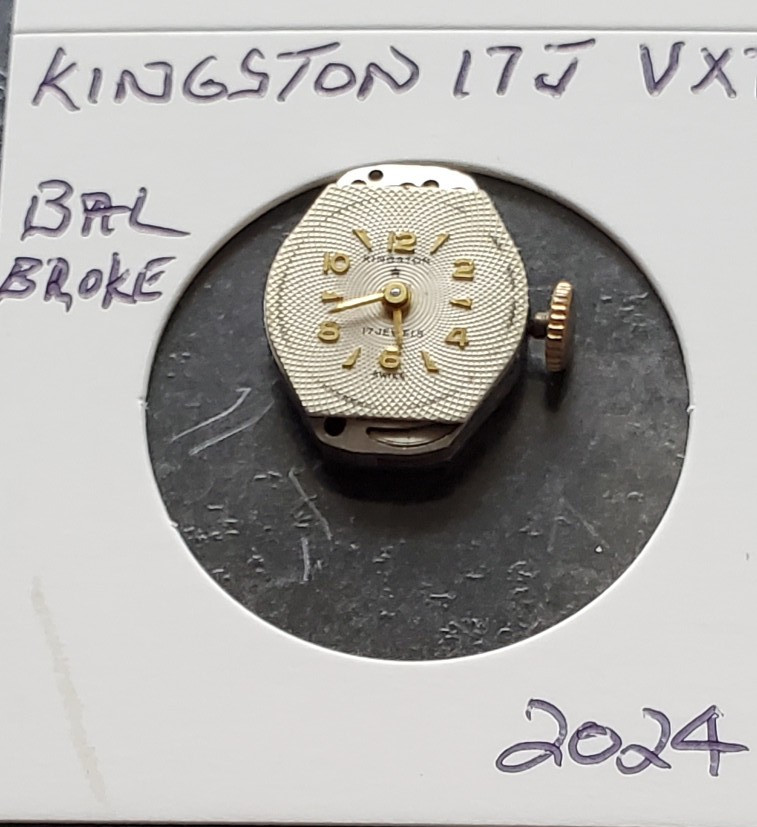 WOMENS KINGSTON 17j VXT WRIST WATCH MOVEMENT #2024